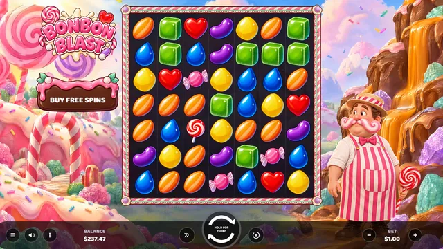 Bonbon Blast: Base win