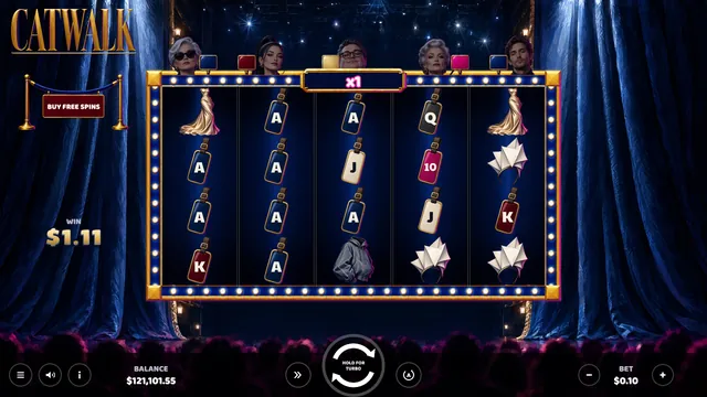 Catwalk: Free spins win