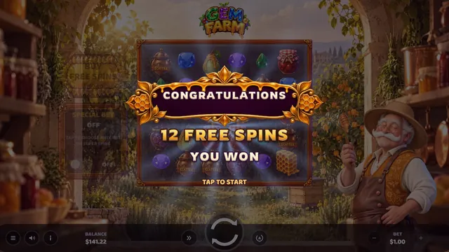 Gem Farm: 프리 스핀 획득