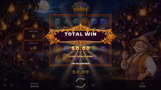 Gem Farm: 프리 스핀 당첨