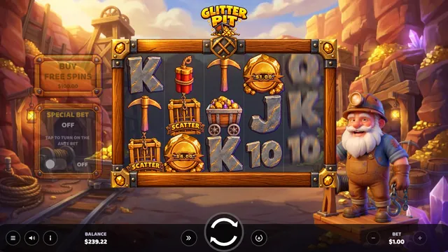 Glitter Pit: Base win