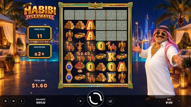 Habibi FlexWays: Free spins late