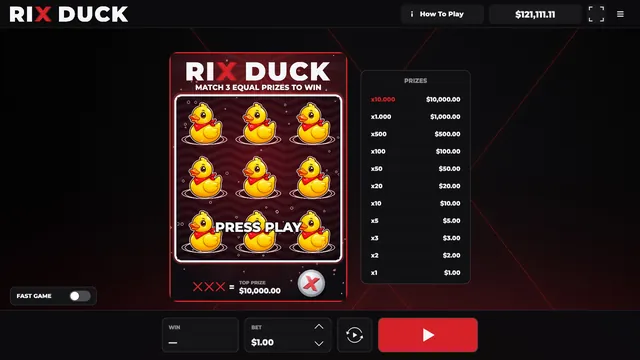 Rix Duck: Table