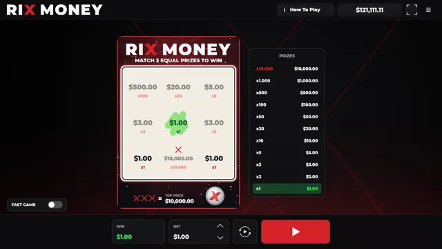 Rix Money: Scratched