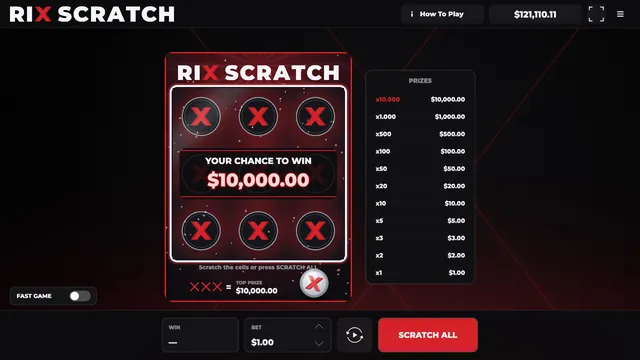 Rix Scratch: Card