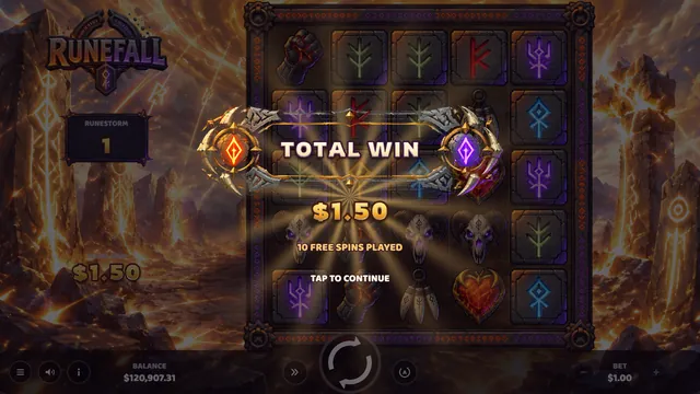 Runefall: Free spins late
