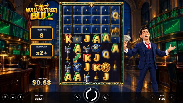 Wall Street Bull: Free spins win