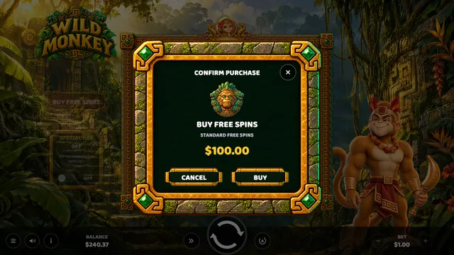 Wild Monkey: Buy confirm