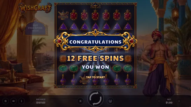 Wishcraft: Free spins awarded