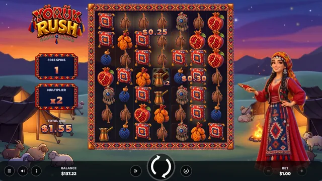 Yörük Rush: Ganho nos giros grátis