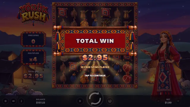 Yörük Rush: Giros grátis, fase final